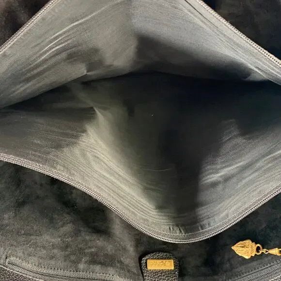 GUCCI Black Suede Leather Tote Bags - Picture 11 of 12